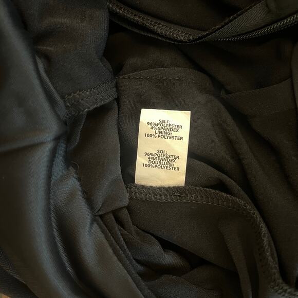 Ramy Brook Alayna Twisted Front Long Sleeve Wide Leg Jumpsuit Black Size 4 - Picture 10 of 10